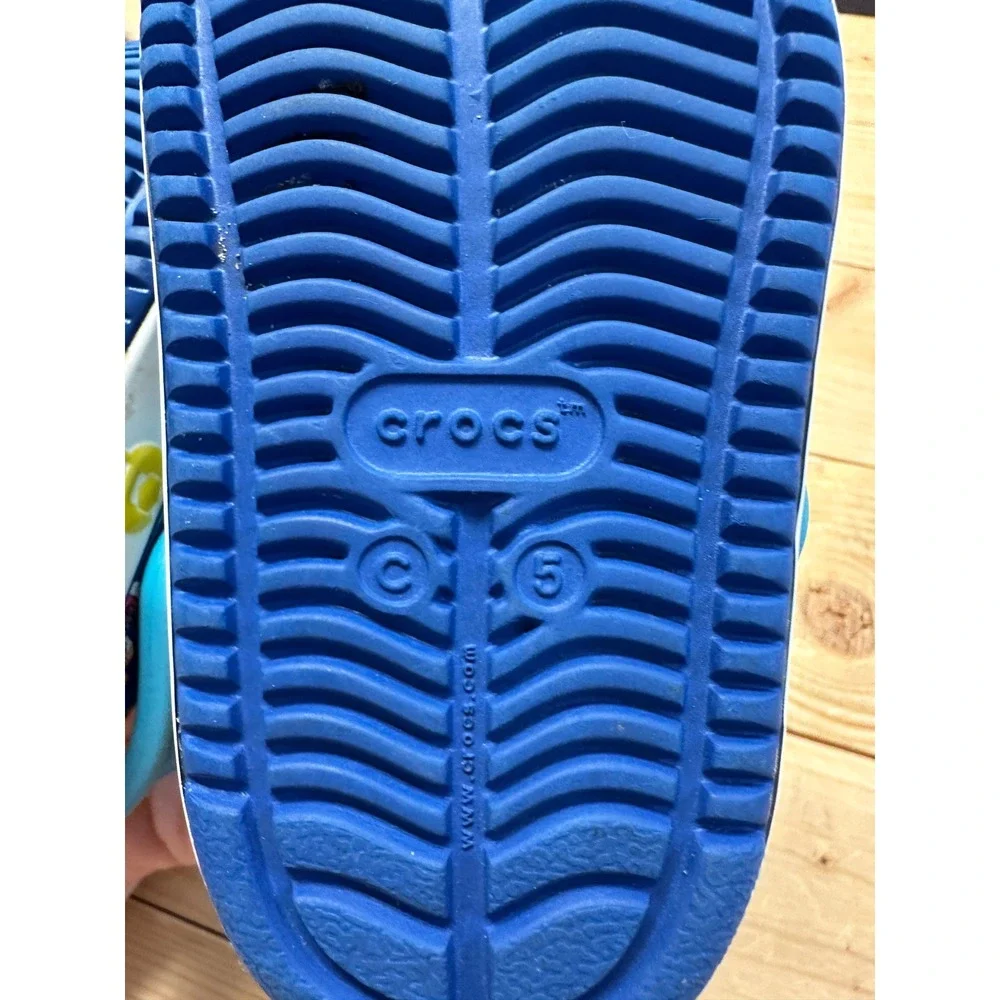 Kids Paw Patrol Crocs Size 5 Blue Clogs Slide Sandals‎ Shoes